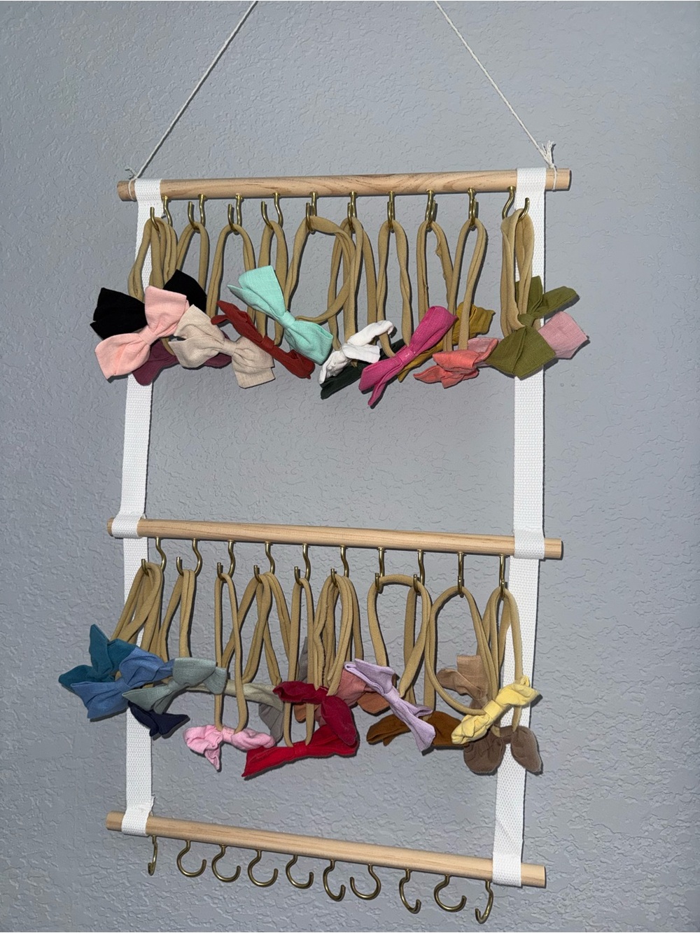 Kids Bow/Headbands Hanger with Baby Bows - Multicolor